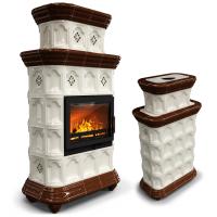 КимрПечь Истра центральный двухъярусный Шоколад (комплектация: Ладья-600)