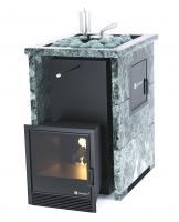 Печь для бани ИзиСтим Анапа М2 в трехстороннем кожухе Змеевик с открытым верхом