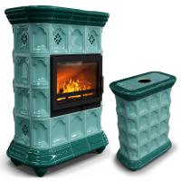 КимрПечь Истра центральный Волна (комплектация: Облицовка для топок Ладья-600, Antek)