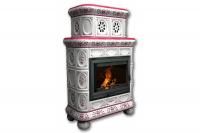 Камин КимрПечь Медальон пристенный двухярусный Сакура