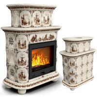 КимрПечь Прованс центральный двухъярусный Голландия (топка: Ладья-600) (топка: Ладья-600)