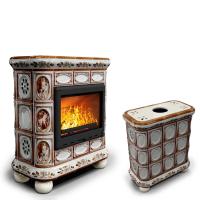 КимрПечь Изразцовый камин Медальон центральный Модерн (топка: Ладья-600) (топка: Ладья-600)