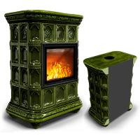 КимрПечь Истра пристенный Хвоя (комплектация: Облицовка для топки МЛ 700)