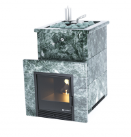 Печь для бани ИзиСтим Анапа в полноценном кожухе Змеевик с открытым верхом