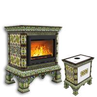 КимрПечь Изразцовая печь Кострома центральный Июнь (топка: Ладья-600) (топка: Ладья-600)