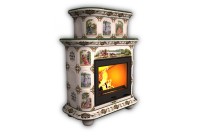 Камин КимрПечь Прованс пристенный двухъярусный Усадьба