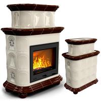 КимрПечь Прованс центральный двухъярусный Шоколад (топка: Ладья-600) (топка: Ладья-600)