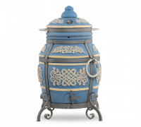 Тандыр ЭКО Тамерлан Морская Волна (со столиком, без колес)