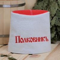 Шапка Рушер папаха "Полковник" белая 