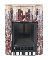 Портал Ферингер Ламель Россо Леванте + Окаменевшее дерево для печей серии ПФ