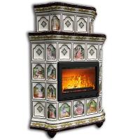 КимрПечь Истра угловой двухъярусный Усадьба (комплектация: Ладья-600)