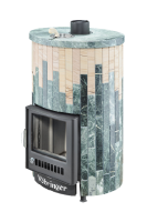 Печь для бани Ферингер Ламель Уют Змеевик+Окаменевшее дерево до 25 м³ (серия ПФ)