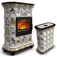 КимрПечь Истра центральный Звери (комплектация: Облицовка для топок Ладья-700, Erik-700)