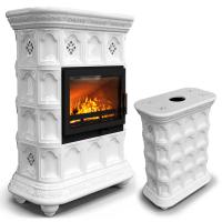 КимрПечь Истра центральный Белый (комплектация: Ладья-700)