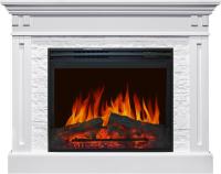 Комплект Портал Royal Flame Cambridge камень Block белый + Очаг Royal Flame Jupiter FX N Black