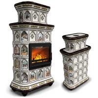 КимрПечь Истра центральный двухъярусный Звери (комплектация: Облицовка для топок Ладья-700, Erik-700)