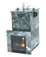Печь для бани ИзиСтим Анапа в полноценном кожухе Змеевик с боковым подключением