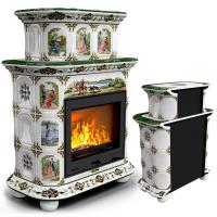 КимрПечь Прованс пристенный двухъярусный Усадьба (топка: Ладья-700) (топка: Ладья-700)