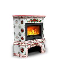 КимрПечь Прованс с дровником угловой Маки (топка: Ладья-600)