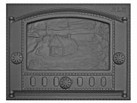 Дверка Рубцовск ДК-2Б каминная окрашенная 435*320