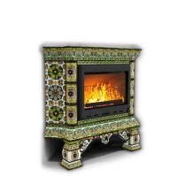 КимрПечь Изразцовая печь Кострома угловой Июль (топка: Ладья-600)