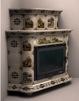 Камин КимрПечь Прованс угловой двухъярусный Усадьба