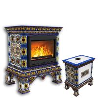 КимрПечь Изразцовая печь Кострома центральный Январь (топка: Ладья-700) (топка: Ладья-700)