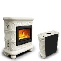 КимрПечь Медальон пристенный Ваниль. Печь отопительная дровяная (топка: Ладья-700) (топка: Ладья-700)