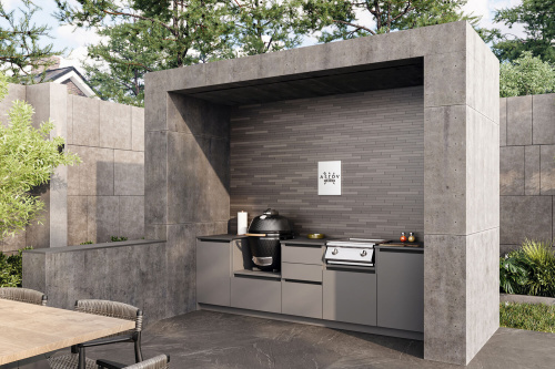 Кухня ASTOV BBQ № 17 (ширина 2840 мм)