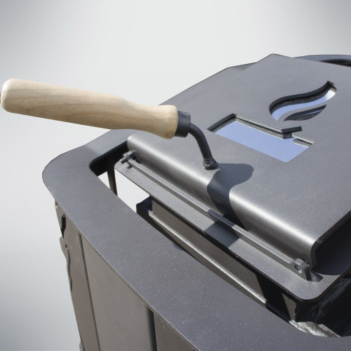 Печь для бани Варвара Терма Каменка мини укороченная стекло