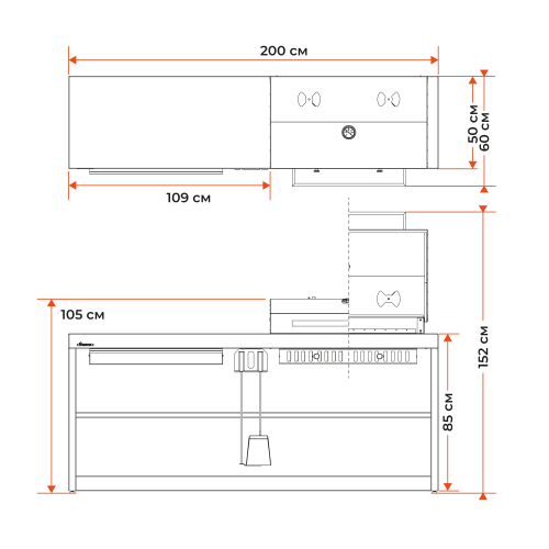 Cтол-гриль Gratar Expert ESG 2000