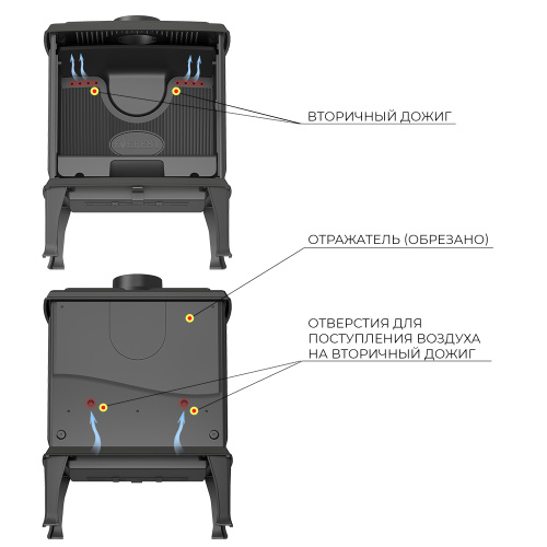 Печь-камин ЭВЕРЕСТ (EVEREST)   F11