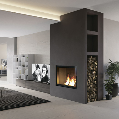 Топка Edilkamin BLOKK 90 V BIANCO (белая футеровка, принудительная вентиляция))