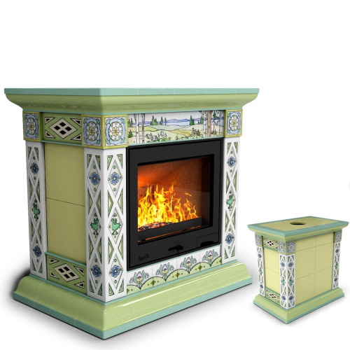 КимрПечь Билибин центральный Весна (топка: Ладья-700) (топка: Ладья-700)