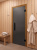 Дверь DoorWood стеклянная для сауны и бани "ФАВОРИТ ЧЕРНЫЙ (BLACK) графит матовый"
