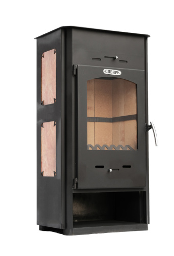 Печь-камин НМК стальная "Сибирь" 8 кВт