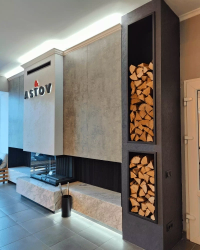 Дровница АСТОВ ASTOV встраиваемая L h1500