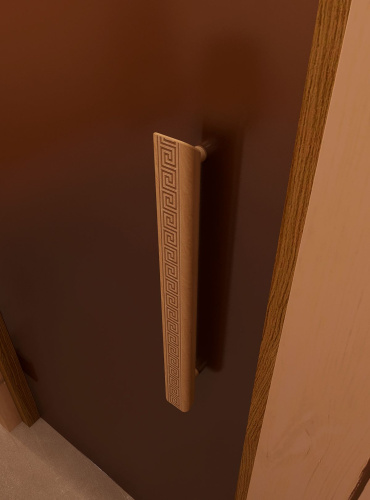 Дверь DoorWood стеклянная для сауны и бани "ФАВОРИТ ЧЕРНЫЙ (BLACK) бронза матовая"