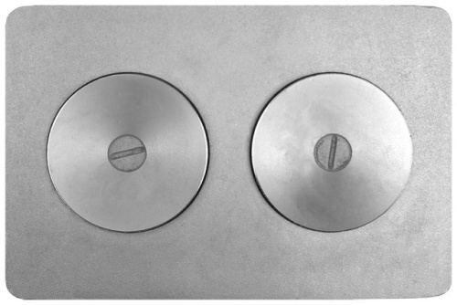 Плита чугунная Рубцовск П2-7А двухконфорочная 510*340 