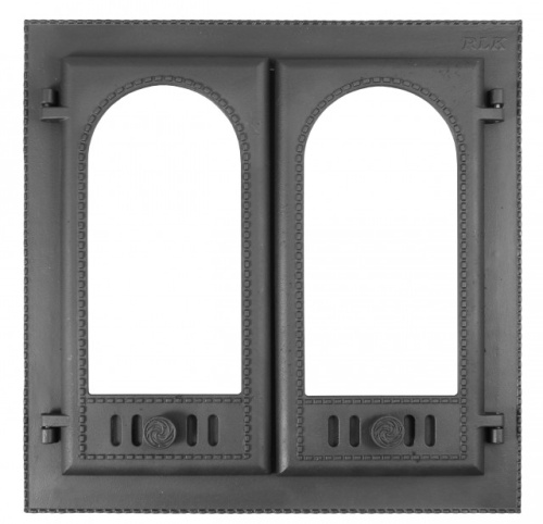 Дверка Рубцовск ДК-8С каминная двухстворчатая Горница окрашенная 600*600