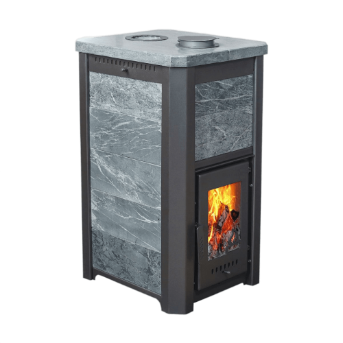 Печь-камин универсальная Варвара Сказка "Дуэт" Талькохлорит