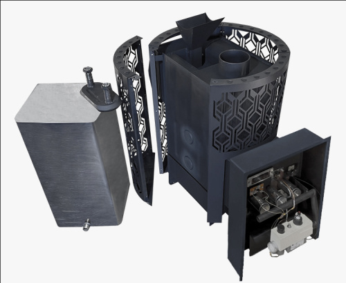 Печь камин для бани Народная 16 Газ