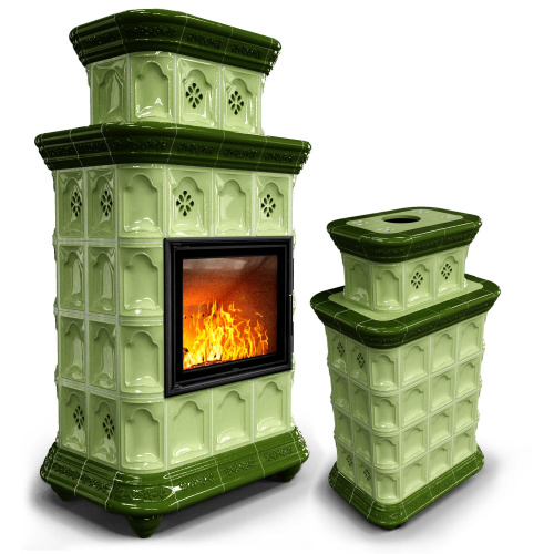 КимрПечь Истра центральный двухъярусный Олива (комплектация: Астов-МЛ700)