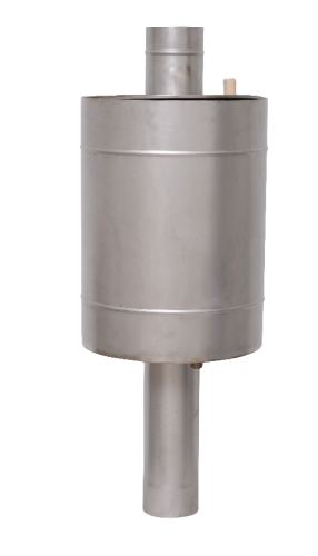 Бак КПД на трубе круглый 55 л на трубе 1000 мм