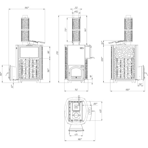 Печь для бани Калита Экстрим «Сетка» ВВД Инжкомцентр
