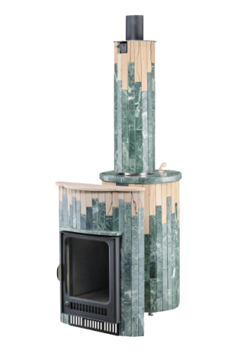 Печь для бани Ферингер Ламель Макси Змеевик+Окаменевшее дерево до 38 м3 (серия ПФ)