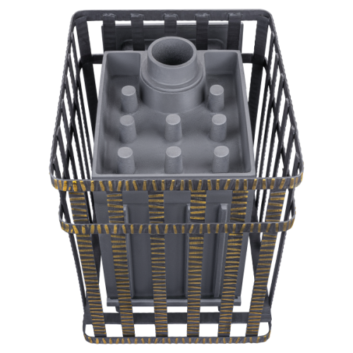 Печь для бани Технолит Гроза в сетке 18 (М) сетка