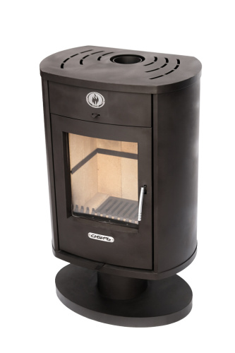 Печь-камин НМК стальная "Сибирь" 10 кВт