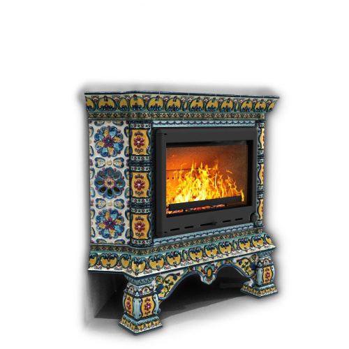 КимрПечь Изразцовая печь Кострома угловой Март (топка: Ладья-700)