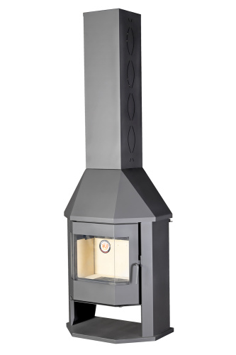 Камин Экокамин Мюнхен пристенный ГИГАНТ графит PKN195
